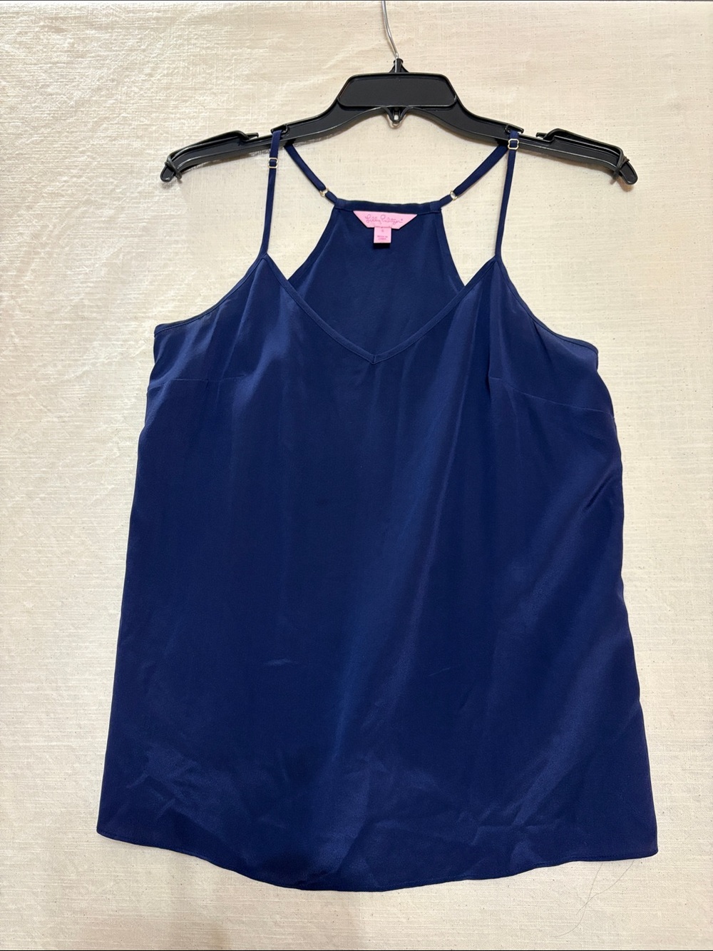 Lilly Pulitzer 100% silk blue tank size small